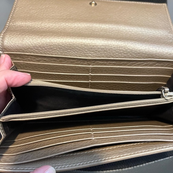 Gucci Leather Long Wallet - Gold - Picture 4 of 8